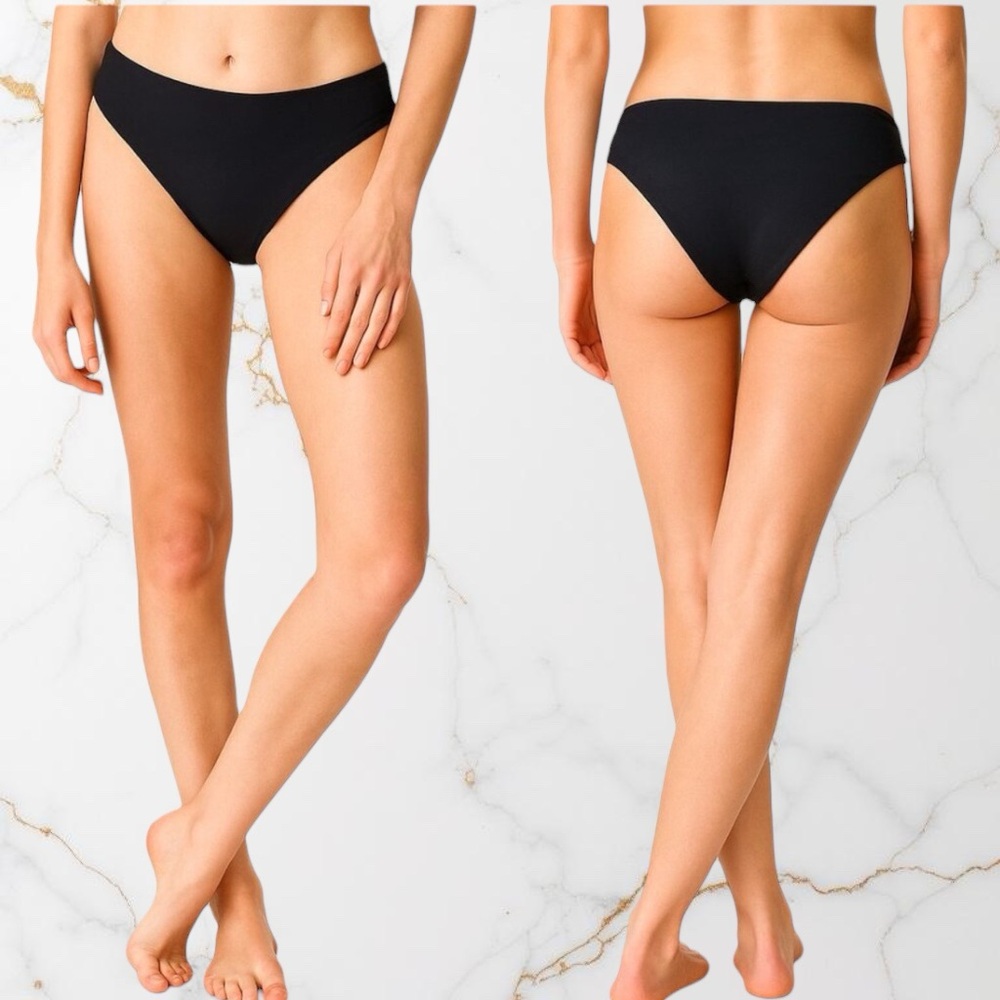 Mara Hoffman Zoa Black Bikini Bottoms XL New With Tags